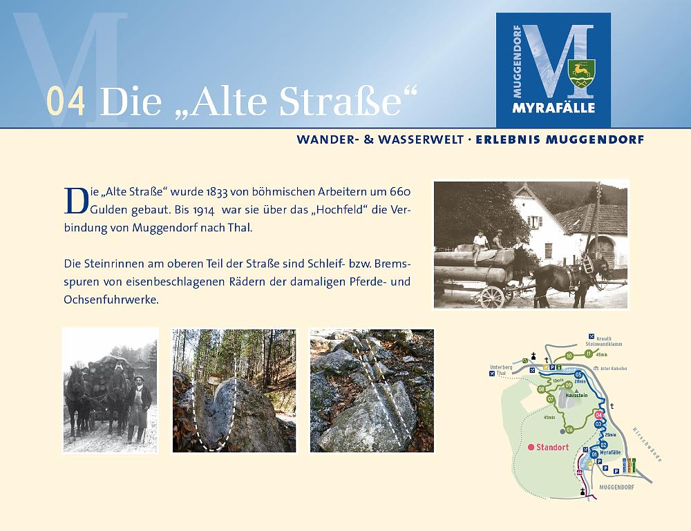 4_Alte_Strasse.jpg - Informationstafel zur 4. Themenstation "Alte Strasse"
